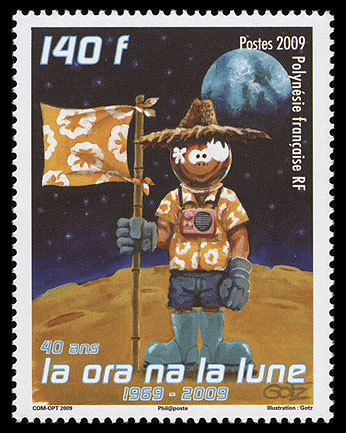 AstroPhilathélie - Page 7 Polinesia_fr_2009_moon_mi_